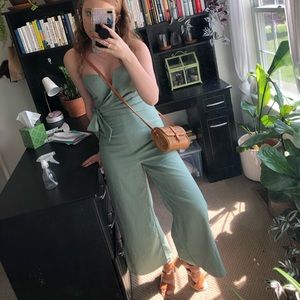 South Moon Under strapless green jumpsuit